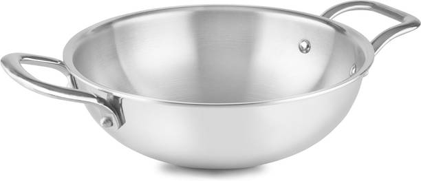Home-pro Triply Steel Kadhai 24cm diameter 2.6L capacity (Triply, Induction Bottom) Kadhai 24 cm diameter 2.6 L capacity