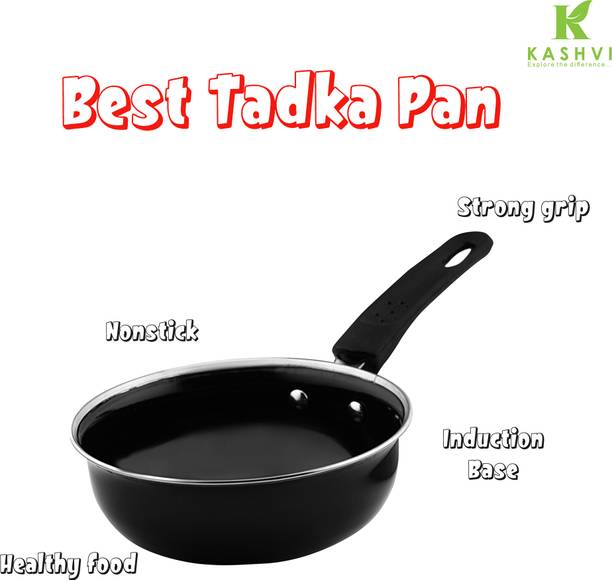 Kashvi Best Kitchen Cookware Gift Tadka Pan 16 cm diameter 1 L capacity
