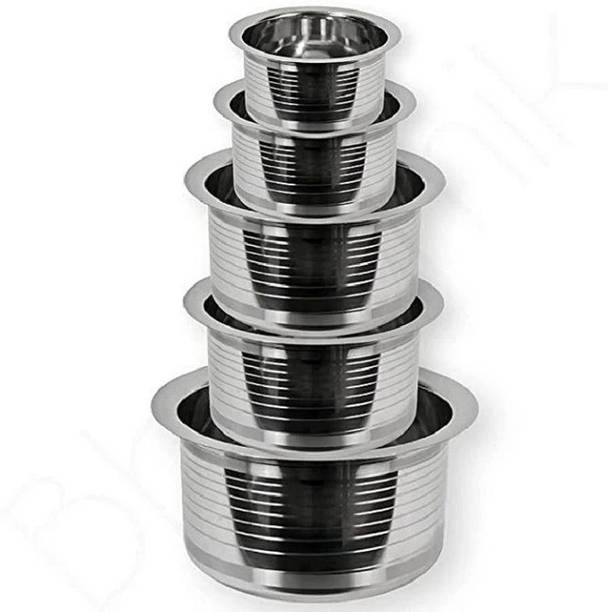 NARV Stainless Steel Patila Bhagona Tope Handi Milk Sto...