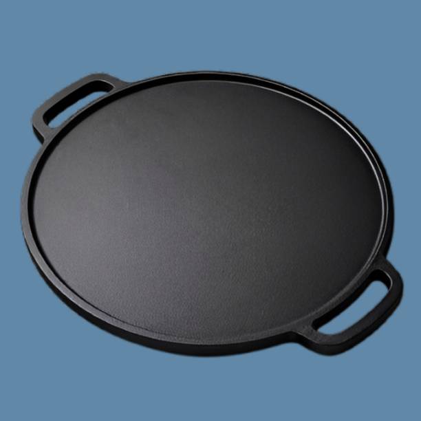 Velvora Professional Kitchen Flat Top Grill Cooking System for Versatile Meal Preparatio Tawa 30 cm diameter with Lid