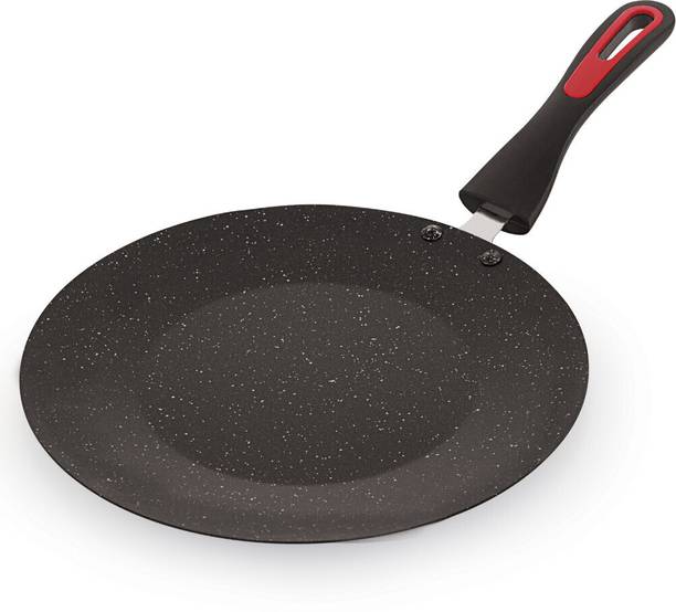 iVBOX iron-Max Carbon Steel Non Stick Concave Chapati Tawa 26 cm diameter