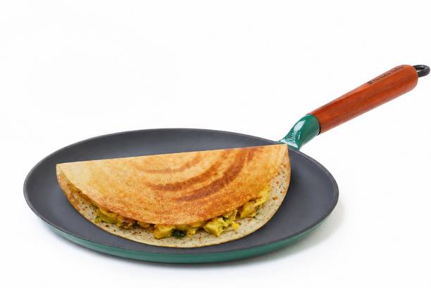 The Indus Valley Titanium Reinforced Enamel Coated Cast Iron Tawa 28.7 cm diameter