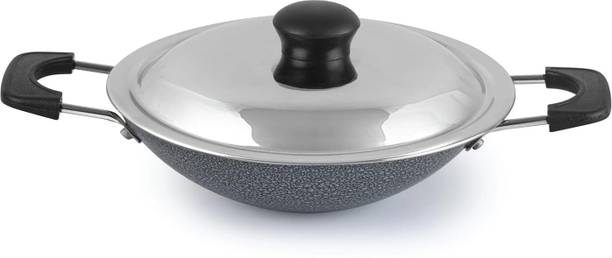 cello Black Platina Deep Appachatty | Scratch Resistant | Comfortable Grip with Lid 1 L capacity 20 cm diameter