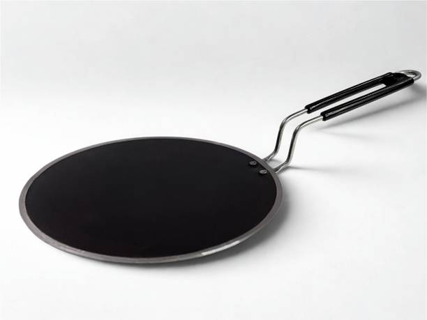 BARTN Pure Iron Tawa for Roti with Steel Handle | Non-Toxic, No Chemical Layers| 1KG Tawa 26 cm diameter