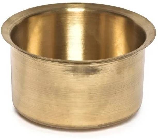 VPSK Heavy Pure Brass Tope 3.5 L capacity 7.5 INCH diameter (Brass) Tope 3.5 L capacity 18.75 cm diameter