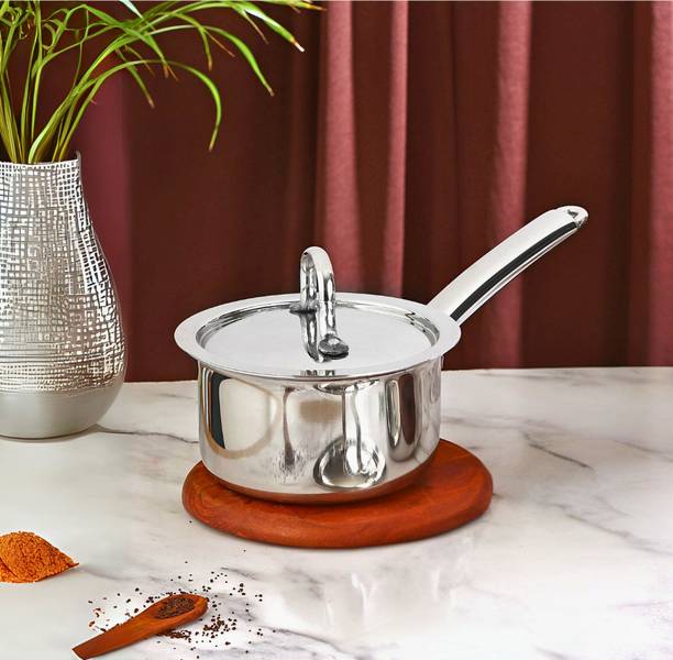 Bowls & More Premium TriPly Stainless Steel SaucePan wi...