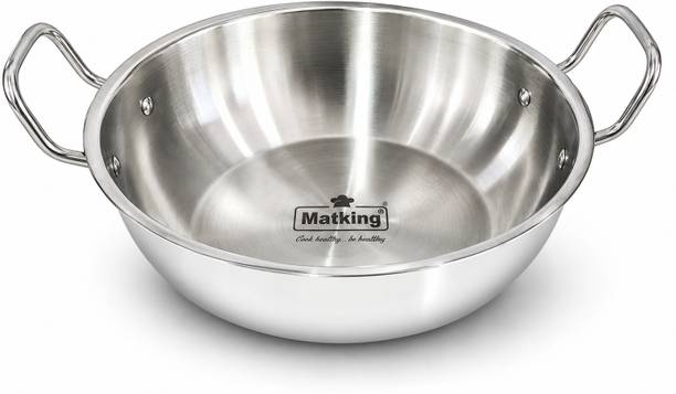 Matking Kadhai 6L Kadhai 28 cm diameter with Lid 6000 L capacity