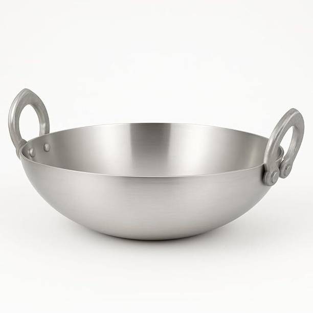 VINAYAK DECORE Aluminium Deep Kadai 2.5L Kadhai 10 cm diameter 2.5 L capacity