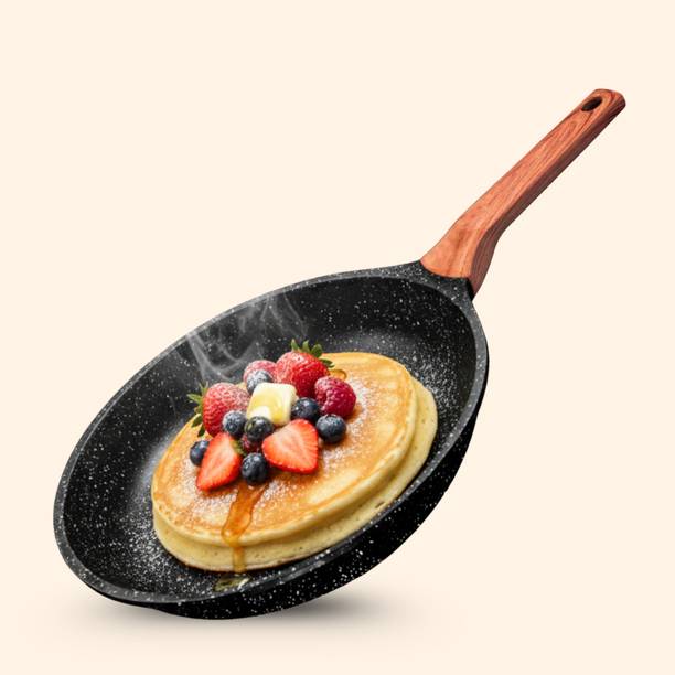 kyyte Cosmotein Induction Base Non Stick Die Cast Pasta / Saute / Deep & Shallow Fry Pan 20 cm diameter 1.2 L capacity