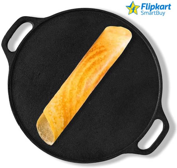 Flipkart SmartBuy Dosa Tawa 12 Inch Pre-Seasoned Cast Iron Skillet 100% Toxin-free 30 cm डायमीटर