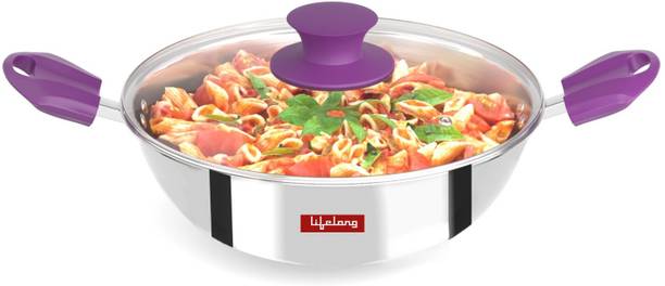 Lifelong LLTPK20 Kadhai 20 cm diameter with Lid 1.5 L capacity