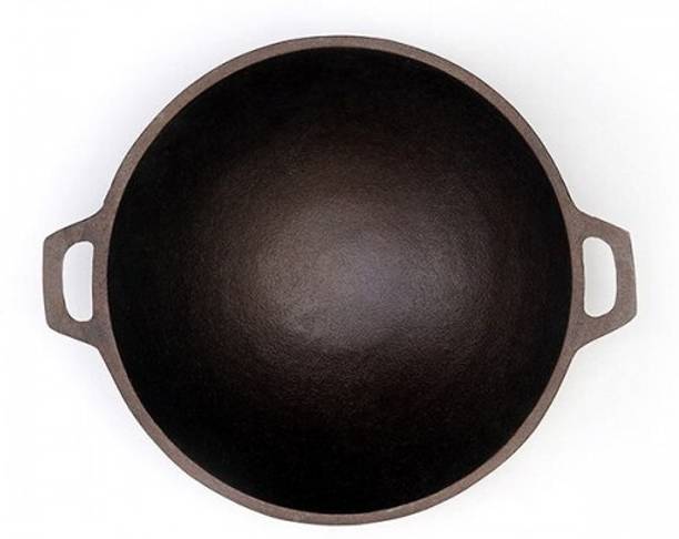 Rock Tawa Rock Tawa Cast Iron Kadhai 9 Inch (Pre-Seasoned) कढ़ाही 29.5 cm