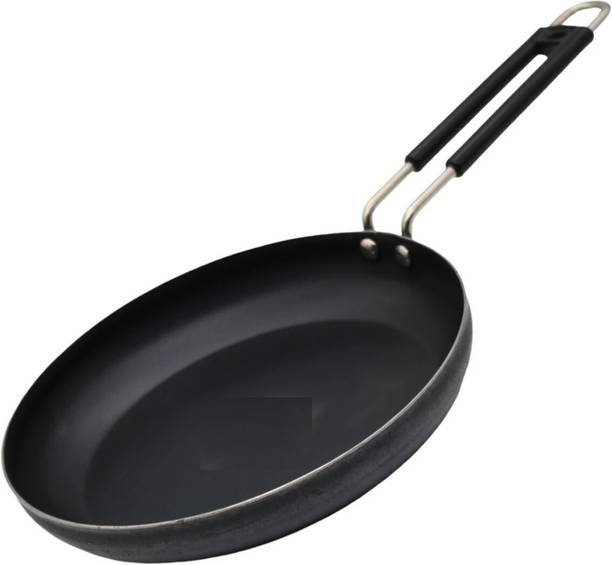 KDEP Fry Pan Tadka Pan Heavy Iron Good Handle Grip 21 cm डायमीटर