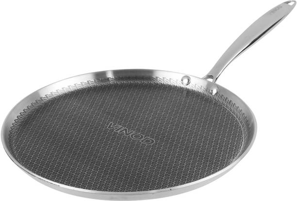 VINOD Platinum Triply Stainless Steel X Dosa Tawa 28 cm diameter