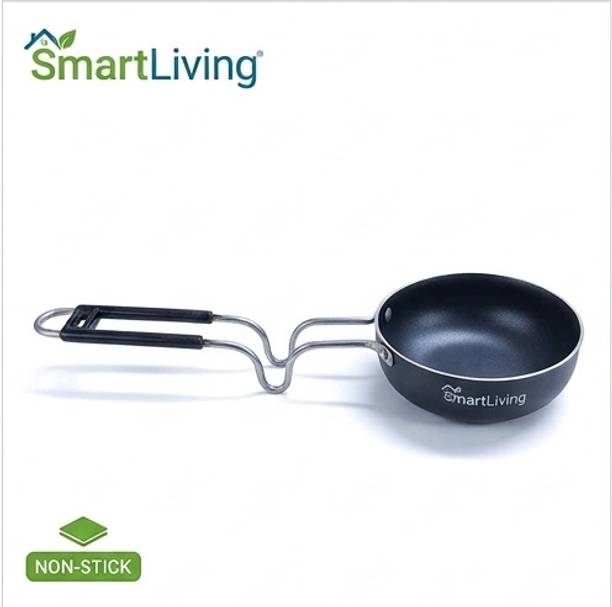 Smartliving Non Stick Iron Tadka Pan 10cm Induction Friendly Pan Tadka Pan 10 cm diameter 0.25 L capacity