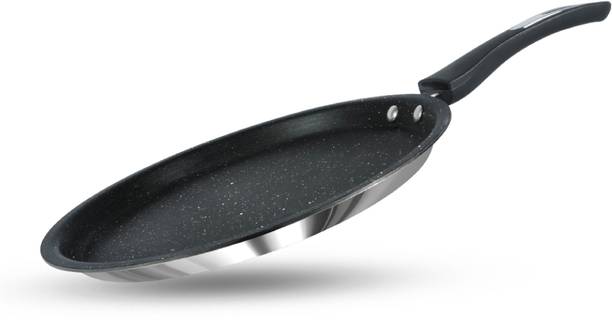 IMPEX Stainless Steel Non-stick Tawa Pan Shine (STP 24) Tawa 24 cm diameter