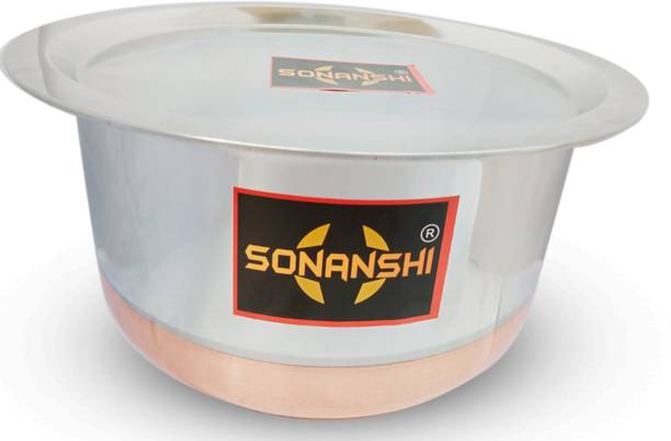 Sonanshi Stainless Steel Copper Bottom Bhagona/patila/T...
