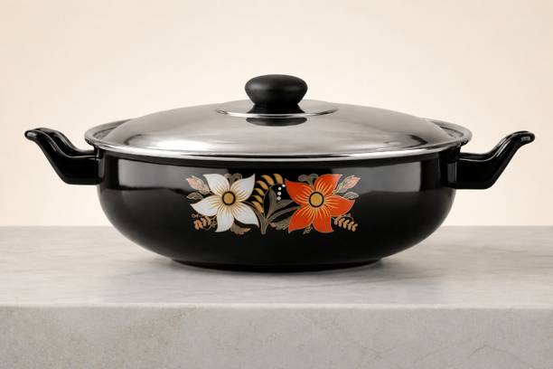 YadavEnterprises Kadhai 16.5 cm diameter with Lid 4 L capacity