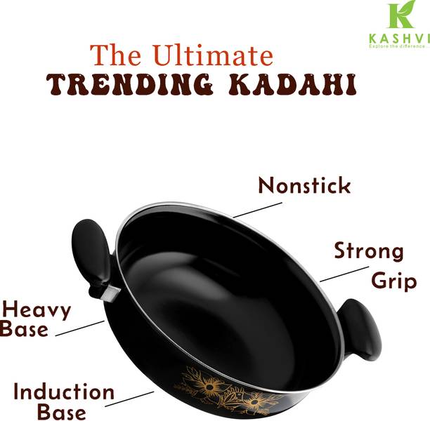 Kashvi Premium Kadhai Kadhai 26 cm diameter 3.5 L capacity