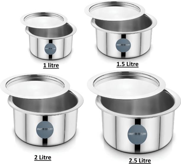 CraftedCutlery Stainless Steel Tope With Lid Bhagola ...