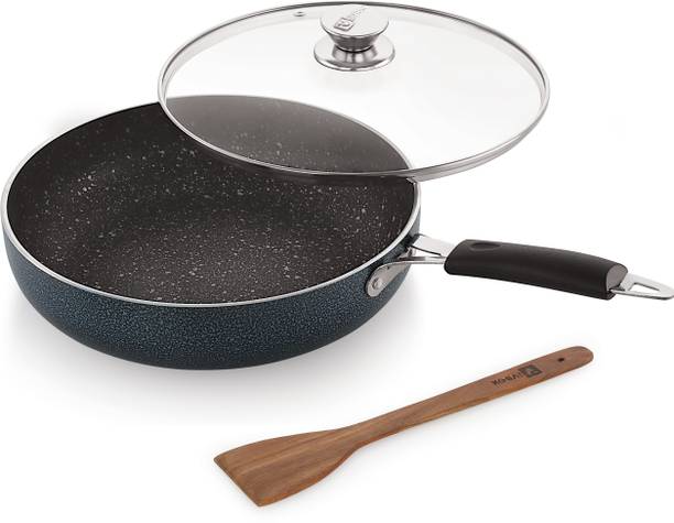 iVBOX Ruff & Tuff 4mm-Thick Non-Stick induction Bottom Frying Pot with Glass Lid Induction Bottom Cookware Set