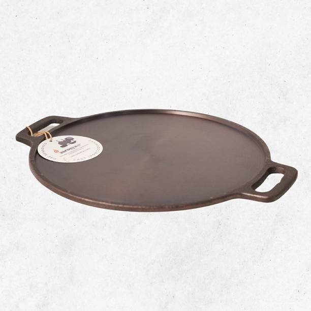 Aarogyam Cast Iron Dosa Tawa 12 Inch Double Handle, Nat...