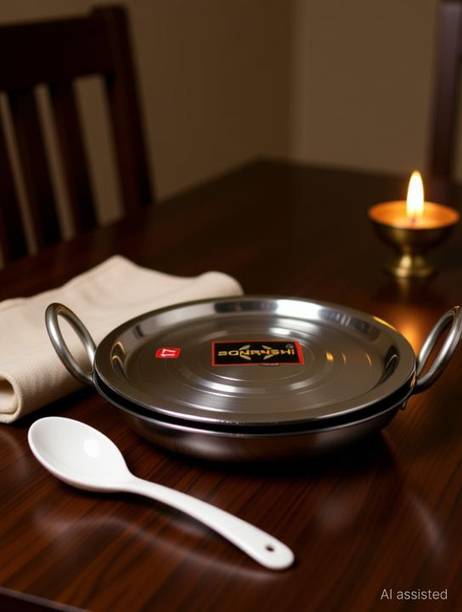 Sonanshi Kadhai 26.65 cm diameter with Lid 1.65 L capacity