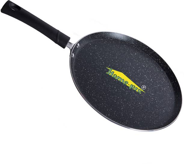 Home-pro Non Stick 3mm Dosa Tawa | 3 Layer Coating | Bakelite Handle | Tawa 27.5 cm diameter with Lid