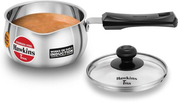 Hawkins Tpan Glass (SST10G Tope/Bhagona/Patila with Lid 1 L capac