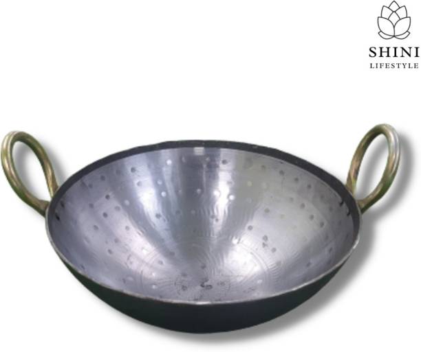 VeerEnterprises Ms (IRON) Kadhai 23 cm diameter 1.25 L capacity