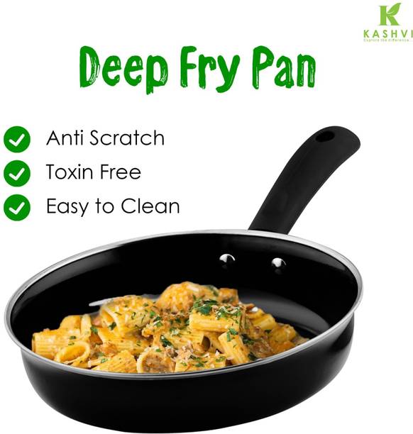 Kashvi Best Nonstick Deep Fry Pan Fry Pan 26 cm diameter 3.5 L capacity