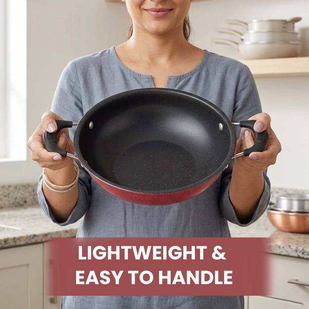 Dozy 22cm Granite Non-Stick Kadhai Kadhai 22 cm diameter 1 L capacity