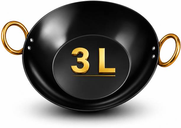 Roman Roman Iron Kadhai – Induction Series Kadhai 27 cm diameter 3 L capacity