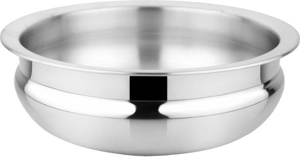 SPC Wrought Aluminium Handi Urli/Sipri for Cooking Heavy Weight for Cooking biryani Kadhai 20 cm diameter 2 L capacity