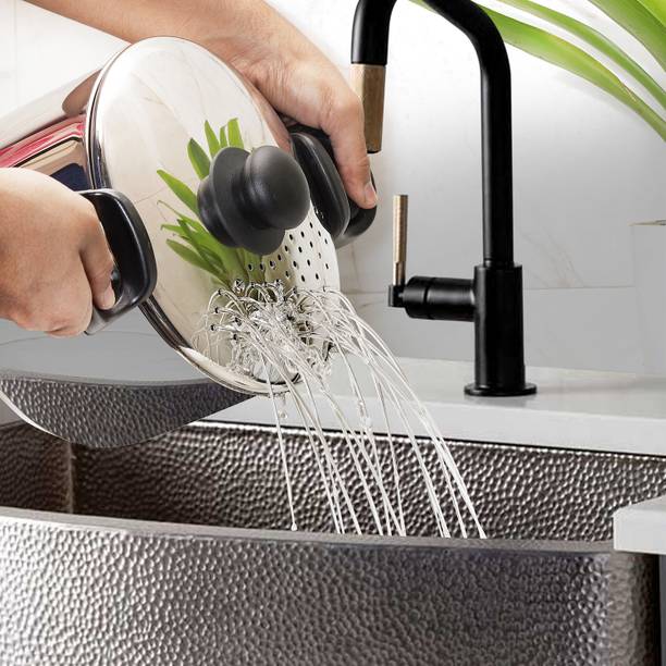 VINOD Stainless Steel Pasta/Noodle Pot with Strainer Lid, Pot 24 cm diameter 4 L capacity with Lid