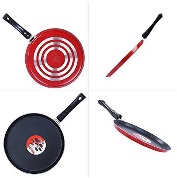 NIRLON Special Non-Stick tawa, Flat Base dosa Tawa, 28cm*1.8cm (3 Layered Coated) तवा 30 cm डायमीटर