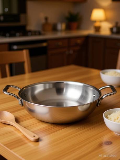 bhalaria Triply Kadai Kadhai 20 cm diameter 1.8 L capacity