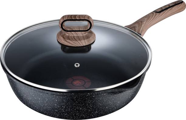 BERGNER Ultimate ILag Marble Non-Stick Induction Base Fry Pan 28 cm diameter with Lid 3.2 L capacity