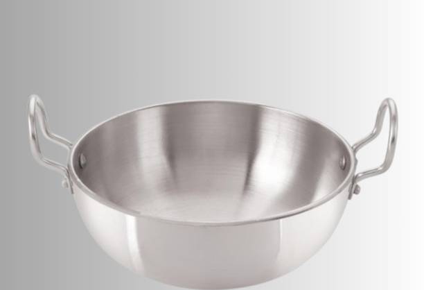DIAMOND STEEL Kadhai 30 cm diameter 5 L capacity