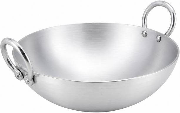 Tannu Craft Aluminum Kadai 2.5 L Kadhai 0.3 cm diameter 2.5 L capacity
