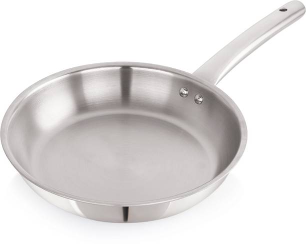iVBOX ® Platina-WL 22cm Triply Steel Frying Pan Fry Pan 22 cm diameter 1.2 L capacity