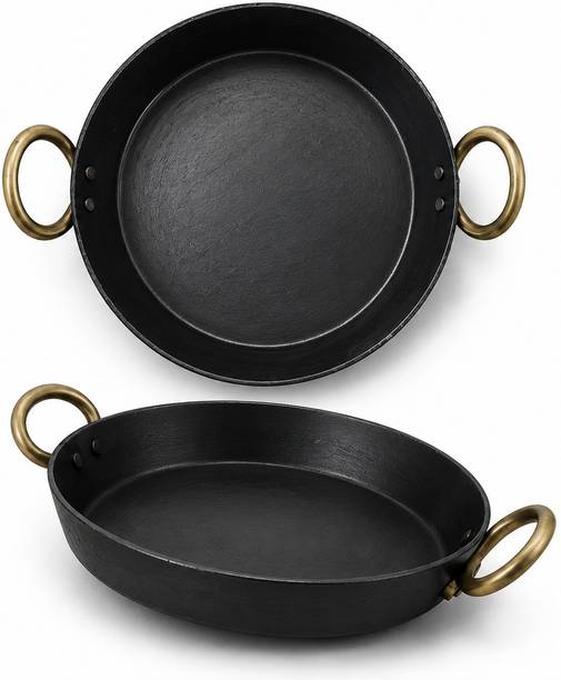 karishmaEge frying pan | pan for cooking and frying | iron pan for home use Fry Pan 22 cm diameter 1 L capacity