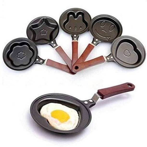 PRAMUKH EKART Non-Stick Omelette & Egg Frying Pan | Mini Egg Pan for Omelette Fry Pan 12 cm diameter with Lid 0.3 L capacity