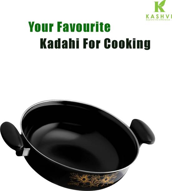 Kashvi Premium Big Kadhai Kadhai 26 cm diameter 3.5 L capacity