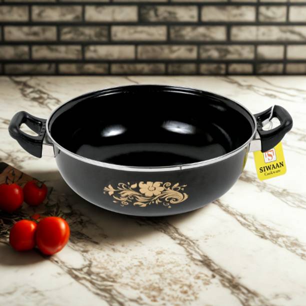 SIWAAN FloraKook 4L Deep Kadhai Kadhai 28 cm diameter 4 L capacity