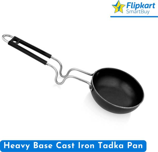 Flipkart SmartBuy Superior Quality Heavy Base Iron Tadka Pan [12 cm] 4 - Long Handle Tadka Pan 12 cm diameter 0.5 L capacity