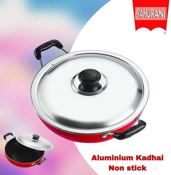 BAHURANI Kadhai 23 cm diameter with Lid 1.75 L capacity