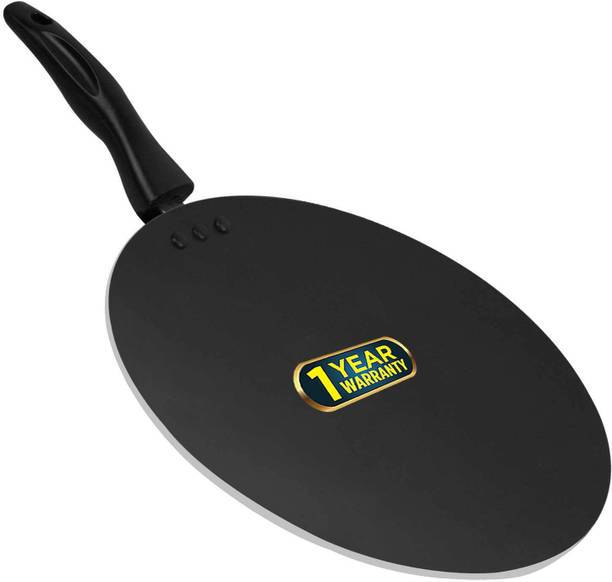 iBELL 3 Layer Durable Aluminium Non Stick Interior TP29, Dosa/Roti/Chapati/Pathiri Big Tawa (290 mm), Black Tawa 29 cm diameter