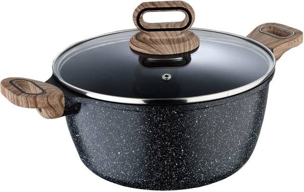 BERGNER Ultimate ILag Marble Non-Stick Induction Base Dutch Oven with Lid 6 L capacity 28 cm diameter