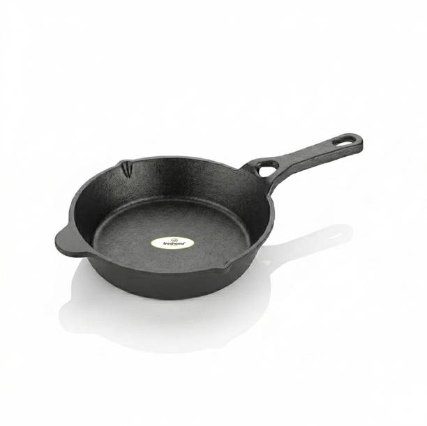 Freshome Freshome Pre-Seasoned Cast Iron Fry Pan Skillet 20 cm Induction Compatible Fry Pan 20 cm diameter 1.6 L capacity